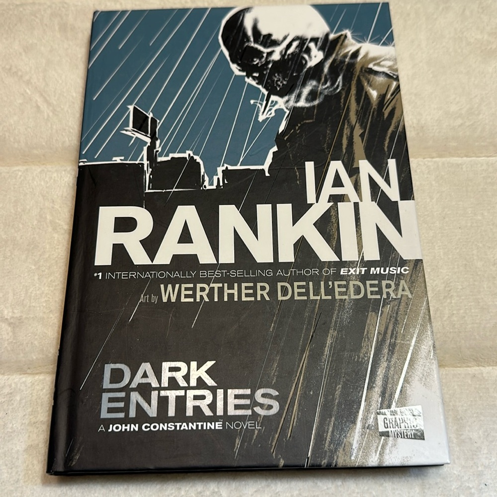 Graphic mystery. Dark Entries. John Constantine novel by Ian Rankin